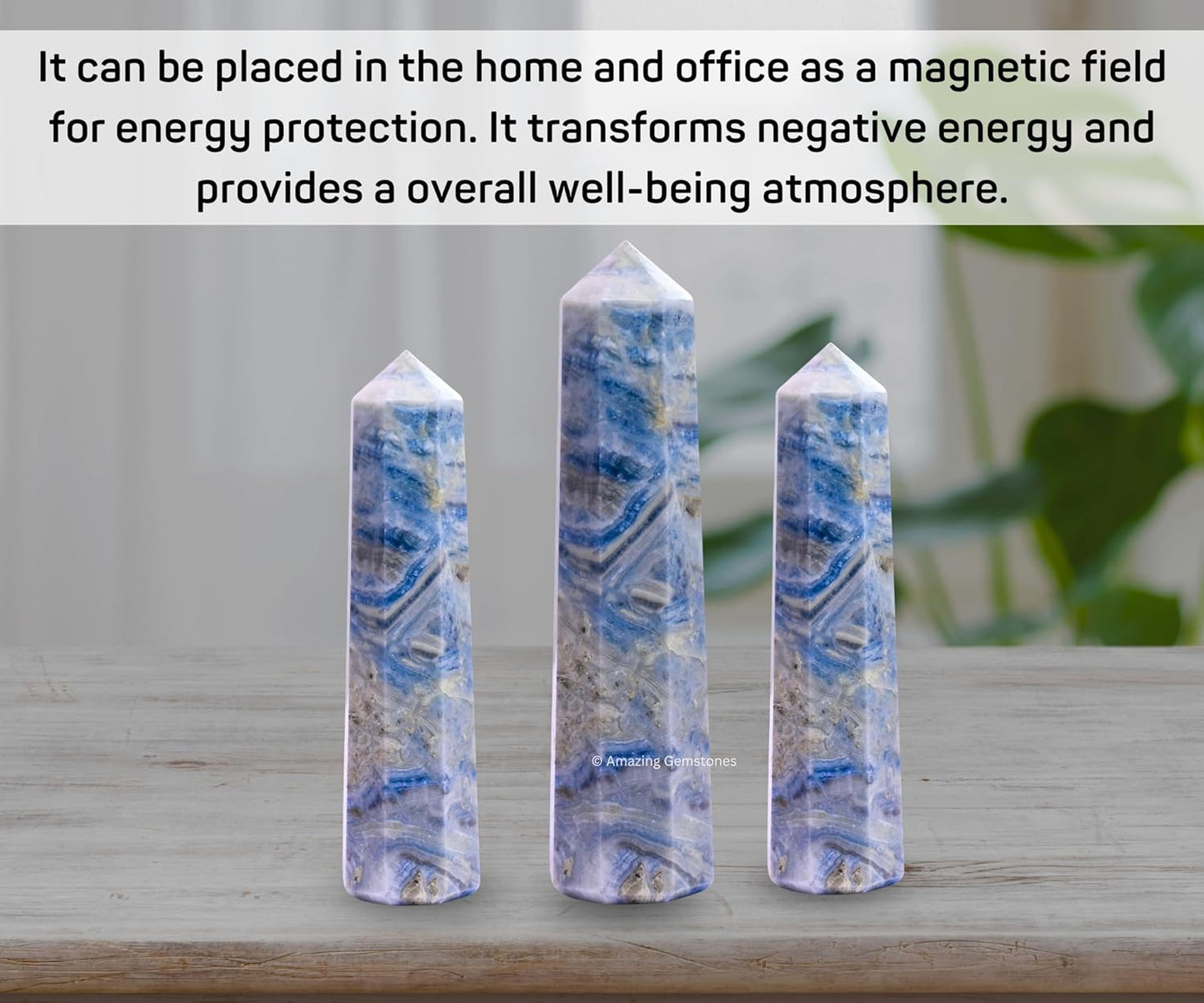 Amazing Gemstone Scheelite Crystal Towers - Natural Healing Crystal Point Obelisk for Reiki Healing and Crystal Grid (2 Inch to 3 Inch)