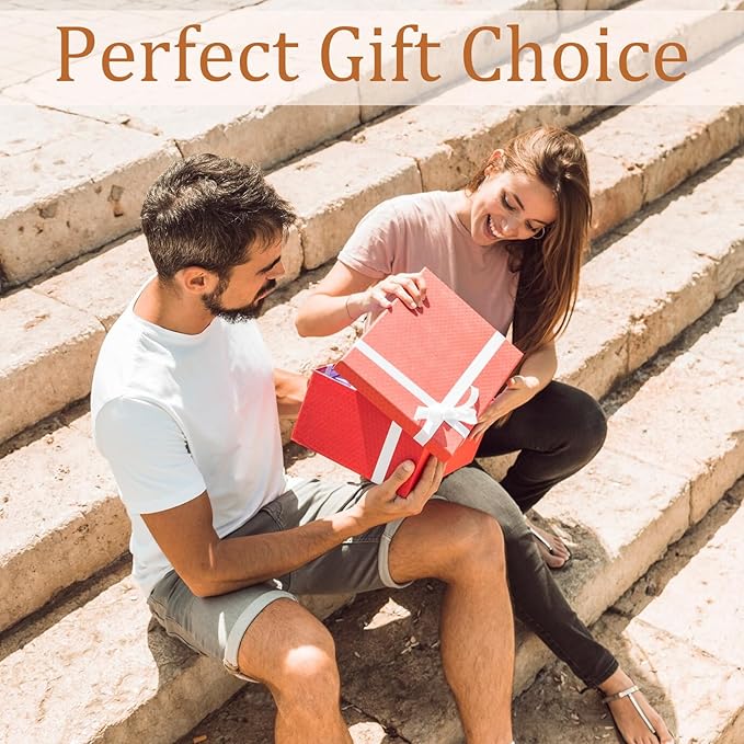 Premium Acacia Keepsake Box, Lockable Hand-Crafted Memory Box For Keepsakes with Removable Compartment,Wooden Decorative Box & Storage Box with Hinged Lid for Gift.