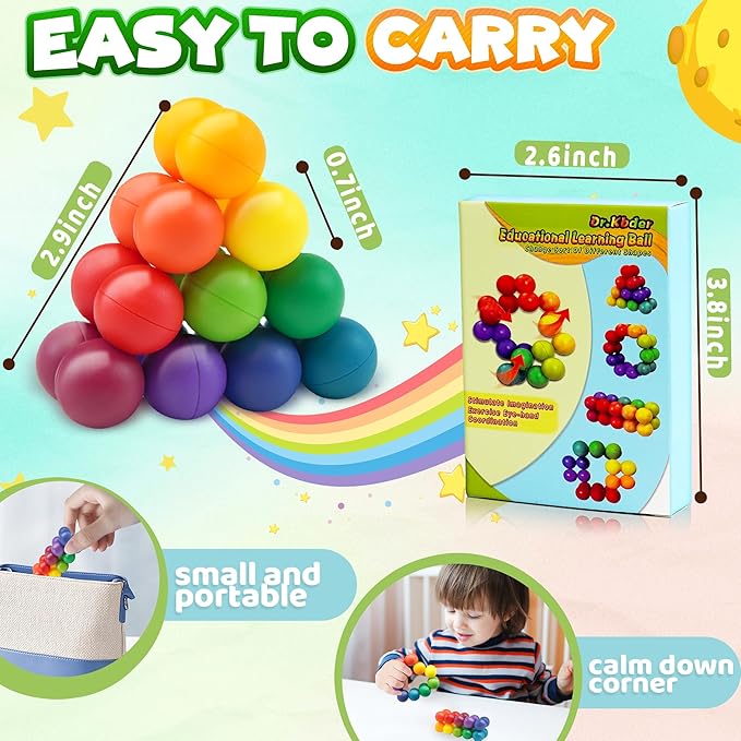 Autism Sensory Fidget Toys Easter Eggs Basket Stuffer Gigts for Kids Toddler, Autistic ADHD Figette Ball Calm Down Toddlers Activities for 3-5, Airplane Car Travel Essentials Toys for Kids Age 5-7