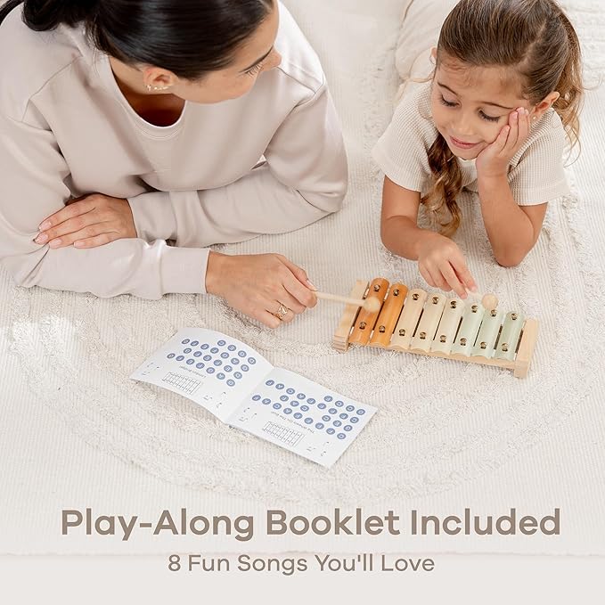 Comfy Cubs Xylophone for Kids - Early Childhood Development Musical Toys for 3 Years Old and Above - Colorful Kids Musical Instruments, Non-Toxic, Durable Percussion Instrument for Toddler Learning