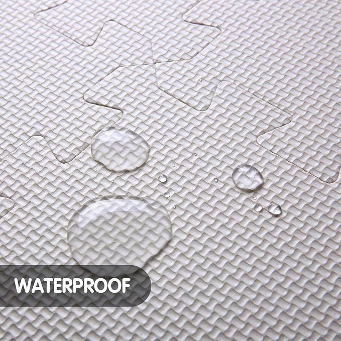 Foam Play Mat for Kids，25Pcs Square Interlocking Puzzle Floor Mat，Baby Play Mat Floor Mat Foam Puzzle Playmat for Toddlers with Fence（Animal-CSH039