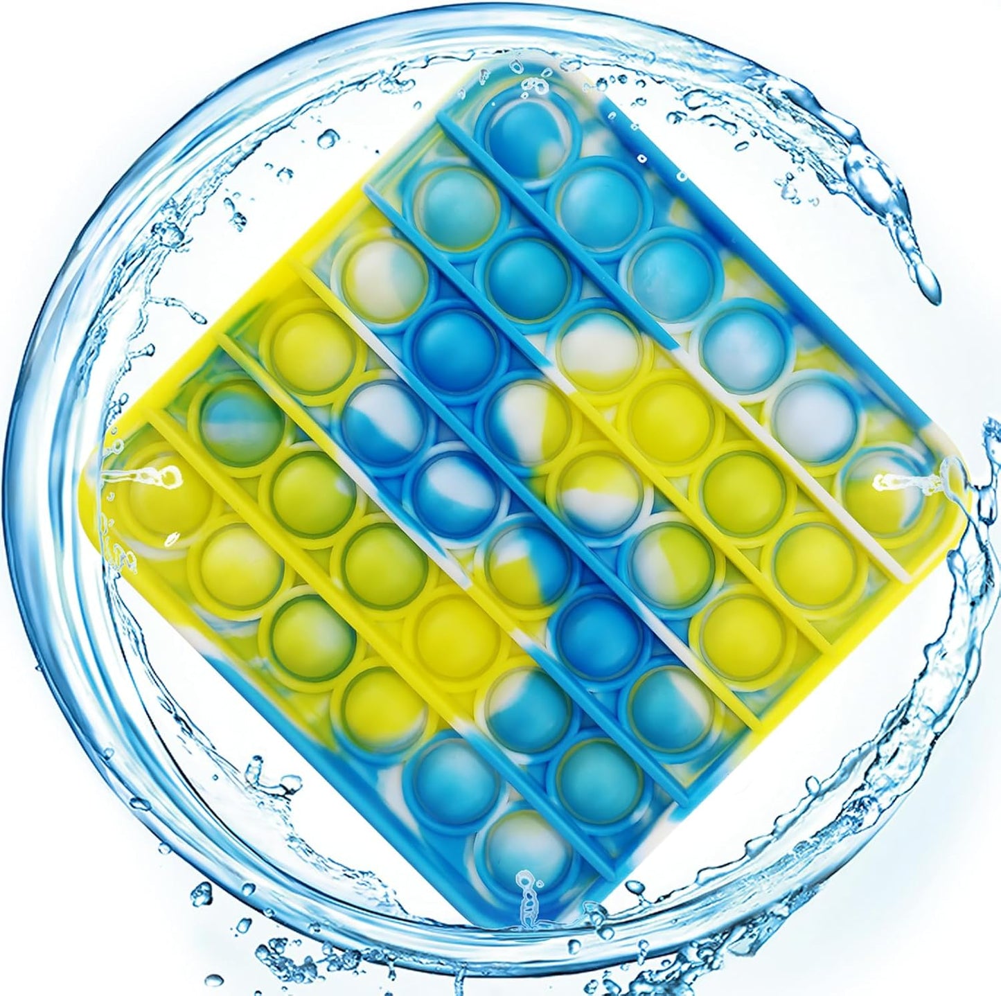 24 PCS Pop Fidget Sensory Toys for Party Favors,Push Pop Bubble Silicone Squeeze Sensory Toys for Kids Adult Autism Special Needs Stress Relief Gift for Birthday Christmas Valentine Classroom Prizes