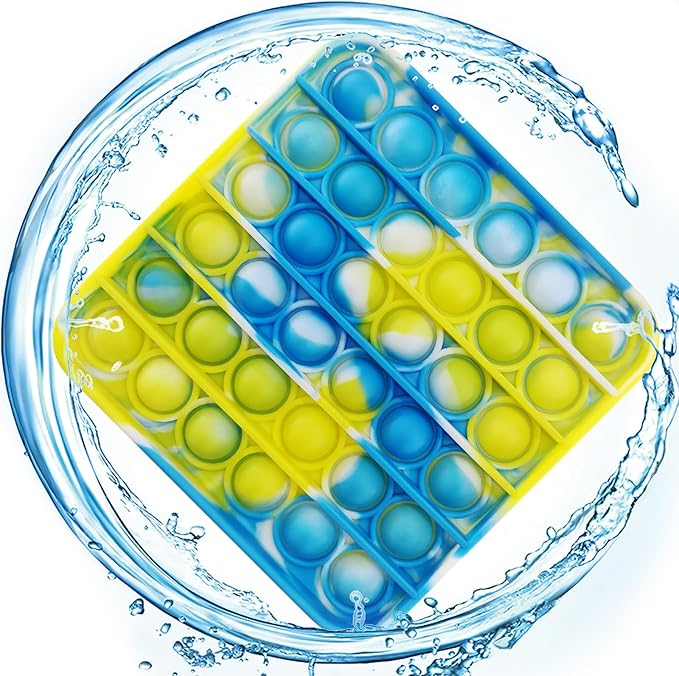 12 PCS Pop Fidget Sensory Toys for Party Favors,Push Pop Bubble Silicone Squeeze Sensory Toys for Kids Adult Autism Special Needs Stress Relief Gift for Birthday Christmas Valentine Classroom Prizes