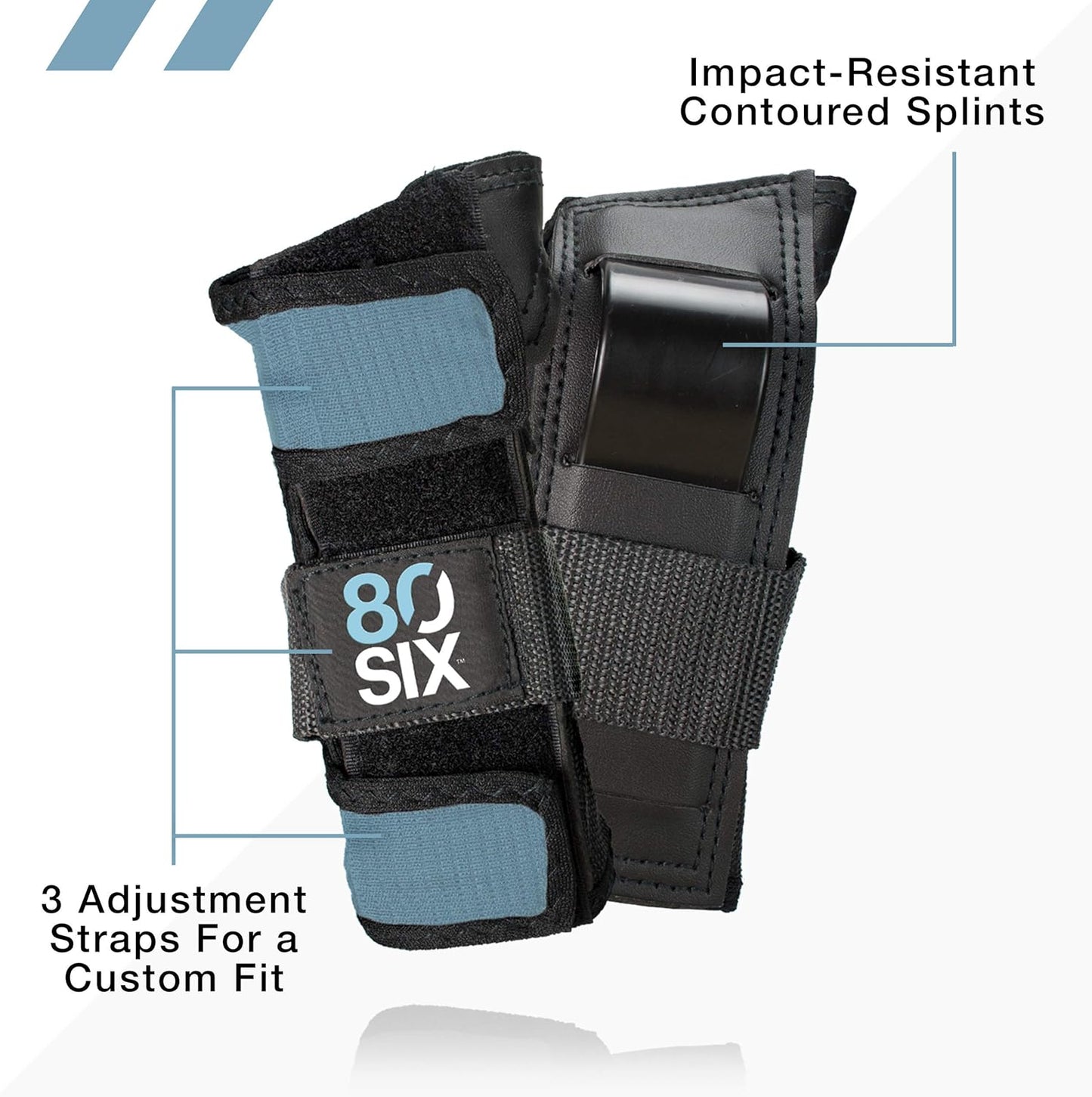 80Six Kids Multi-Sport Pad Set with Wristguards, Elbow Pads, and Knee Pads, Designed by Industry Leading Brand Triple 8