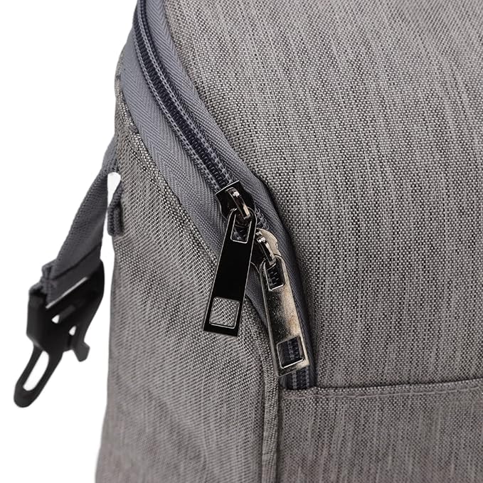 Asixxsix Insulated Baby Bottle Bag, Baby Bottle Holder Extra Storage, and, Easy to Carry, Travel Accessory, Keeps Bottles Warm or Cooler (Gray)