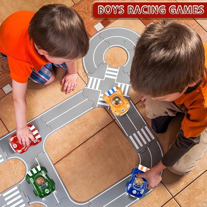 12-18 Months Toddler Pull Back Car Toys for 1 2 3 Years Old Boys and Girls Kids Trucks Toys 1-3 Years Old Baby Car Birthday Gift (Red)