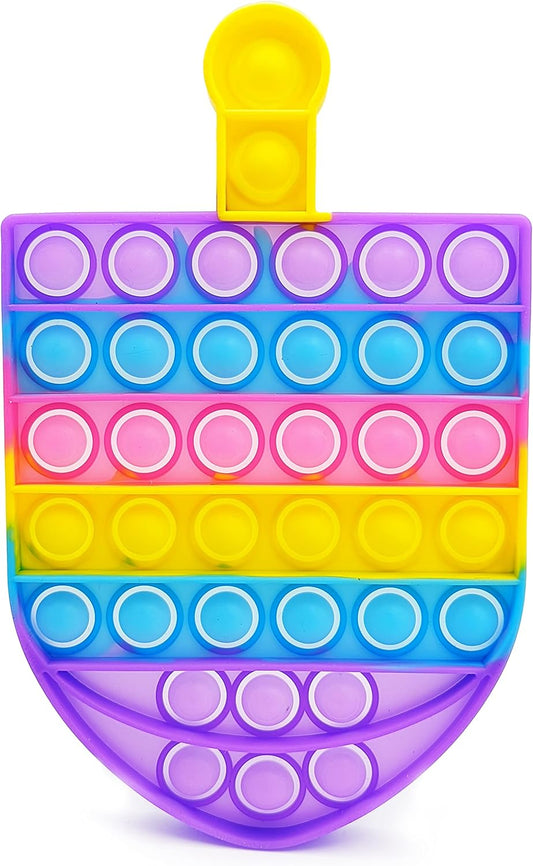 The Dreidel Company Hanukkah Dreidel Poppit, Dreidel Pop Fidget Toy Dreidel Poppers - Hanukkah Toy, (Dreidel Bubble Popper)