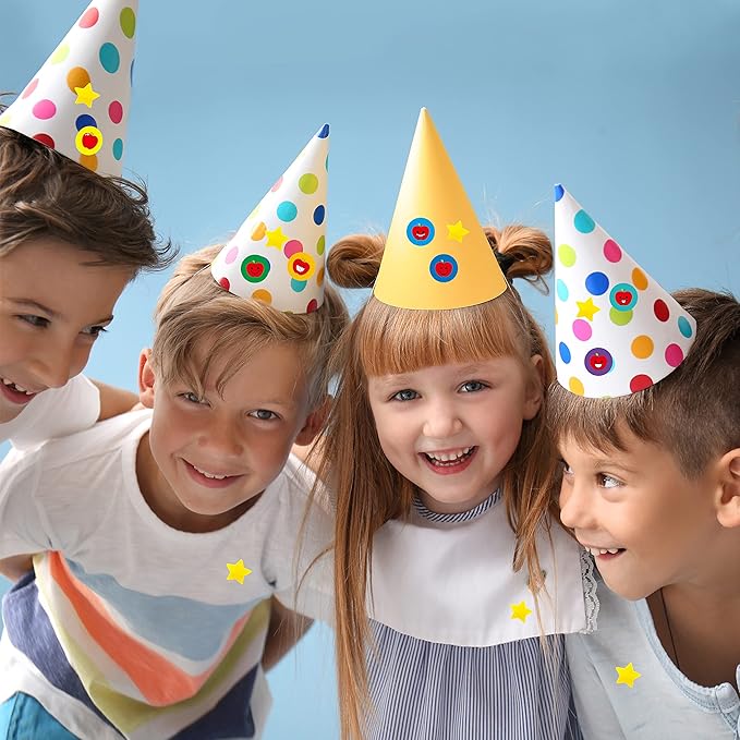 12456 Round Stickers, 12100+ Incentive Reward & 288 Gold Foil Star Stickers in 14 Colors & Designs - Reward Behavior Chart (0.4" Each)