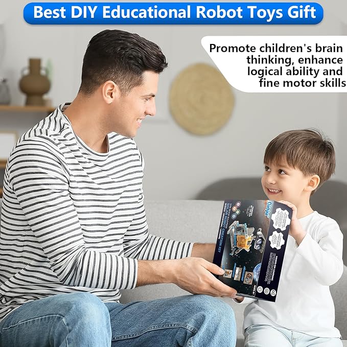 13-in-1 Solar Robot Toys for Ages 8 9 10 11 12 Year Old Boys Girls, STEM Science Kits for Kids Age 8-12, Building Experiments Robotics Kit STEM Projects for Kid Christmas Birthday Gifts (Gray)