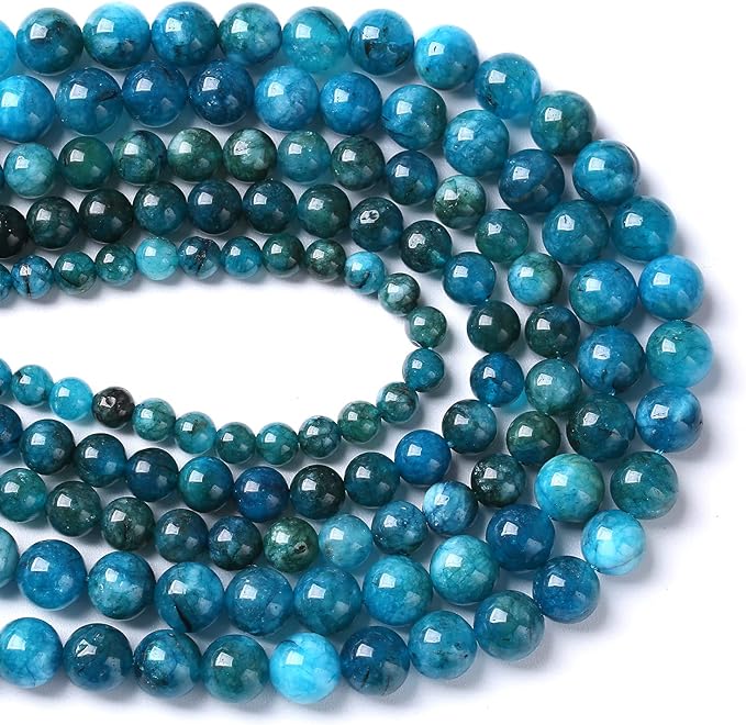 10MM 36PCS Blue Apatite Spacer Loose Beads for Jewelry Making DIY Bracelet Necklace