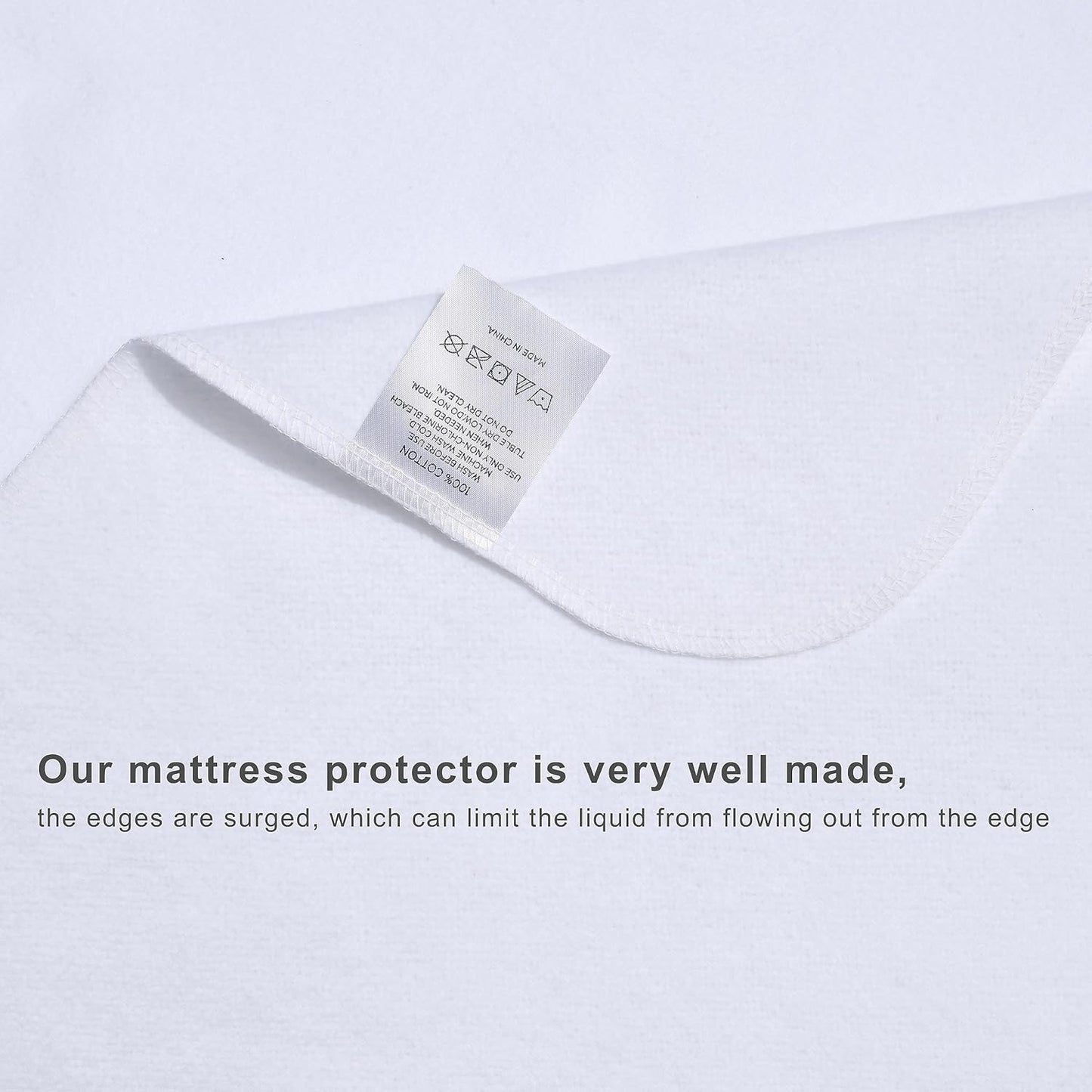 Flannel Crib Protector Pad，100％ Waterproof Mattress Protector Pad, One Size, 27" X 39", 2Pack