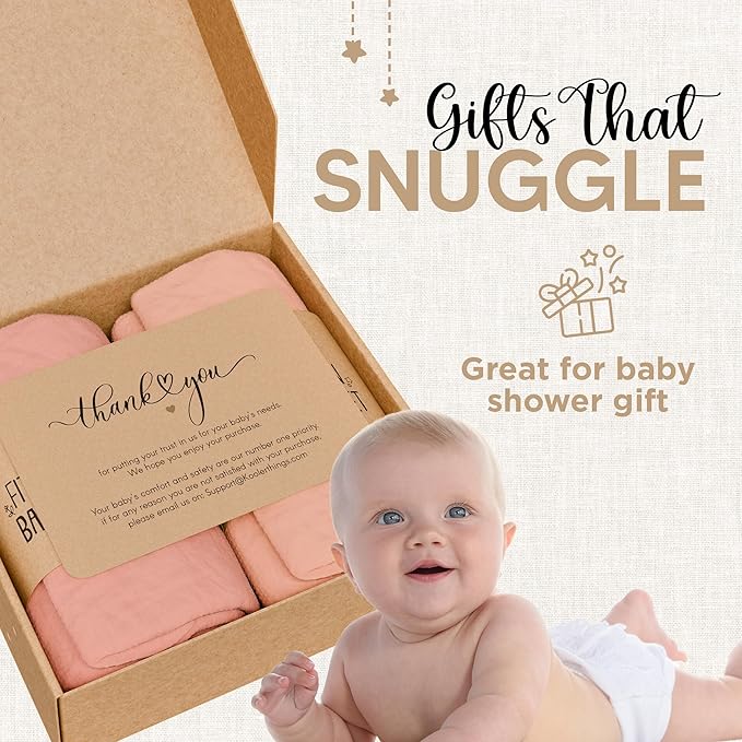 Bassinet Fitted Sheets - Compatible with Baby Delight Beside Me Dreamer Bassinet & Baby Joy Bedside Sleeper | 100% Organic Muslin Cotton - Light Pink + Dark Pink | 33X20 (2 Pack)