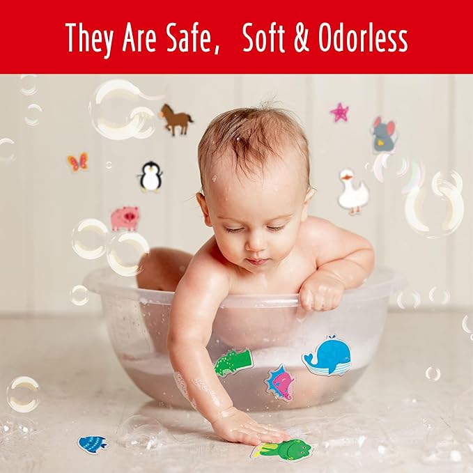 31PCS Animal Jelly Stickers, Thick Window Door Clings Removable Reusable Gel Clings Decals for Kids Toddlers Adults Home Classroom Nursery Animal Theme Party Supplies Decorations (Not Edible)