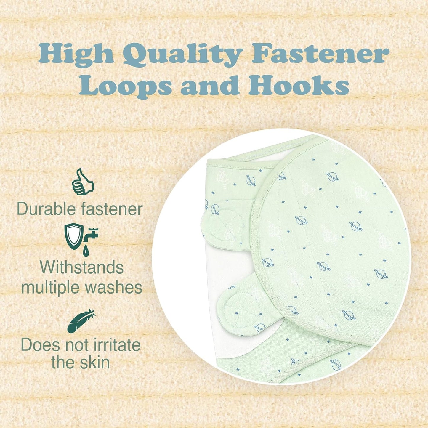 Bublo Baby Swaddles for Newborns – 3-Pack Infant Swaddles 0-3 Months – Adjustable Newborn Swaddle Sleep Sack – Soft Organic Cotton Baby Wrap for Safe & Cozy Sleep