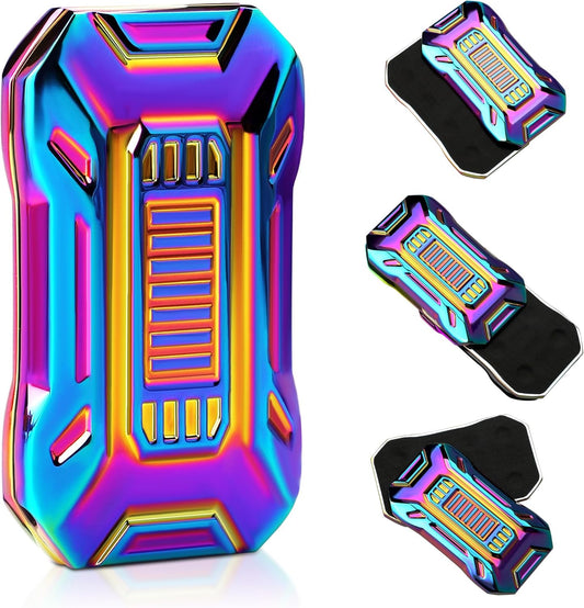 Slider Fidget Toy, Metal Fidget Toys for Adults Fidgets, Rainbow Fidget Toys for Kids, Teens, EDC Fidget Toys for Anexity, ADHD, Stress Relief Items for Adults (A-Rainbow)