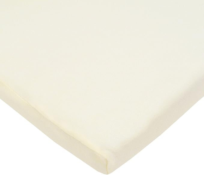 American Baby Company 100% Natural Cotton Fitted Cradle/Bassinet Sheet 36" x 18" - Soft, Breathable & Hypoallergenic Bed Sheet, Cream, Neutral for Boys & Girls