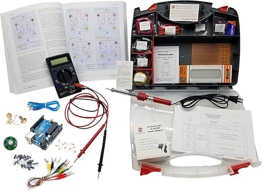 Make: Electronics 3rd Kit 1 & 2 Ultimate Bundle Includes Book & Deluxe Kits - Beginner Intermediate & Advanced Component Pack Follows The Experiments in Make: Electronics Third by Charles Platt