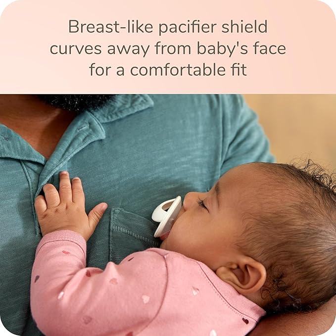 NUK Perfect Match Silicone Pacifier, 4 Pack, for Ages 0-6m, Green & White