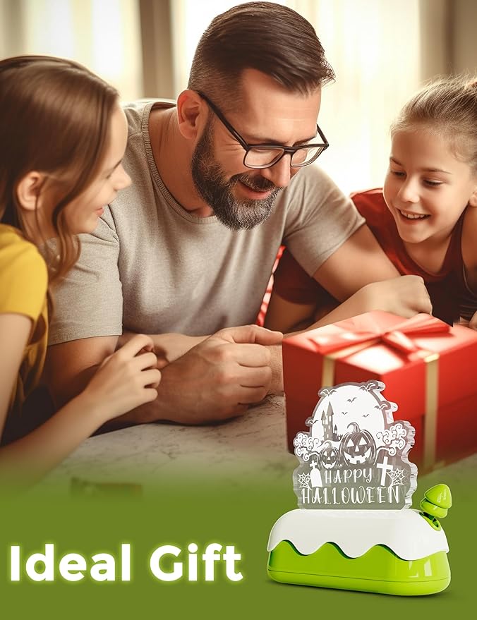 LOHAS Halloween Night Light for Kids, Pumpkin Night Lights, USB Rechargeable, Color Changing RGB, Lamp for Adults, Children, Room Décor