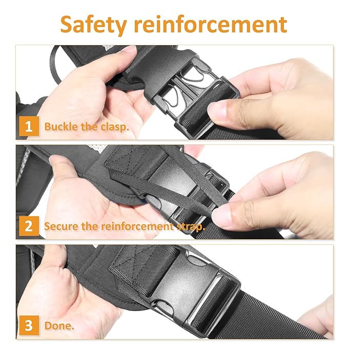 Toddler Carrier Sling for Newborn to Toddler, Ring Sling Baby Carrier 15–55 lbs with Breathable & Anti-Slip Seat Cushion for Comfort, Lightweight Travel-Friendly (Black)