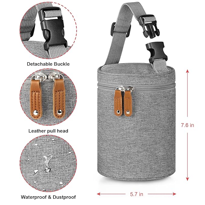 Accmor Breastmilk Cooler Bag, Insulated Baby Bottle Cooler Tote Bags for Nursing Mom Daycare