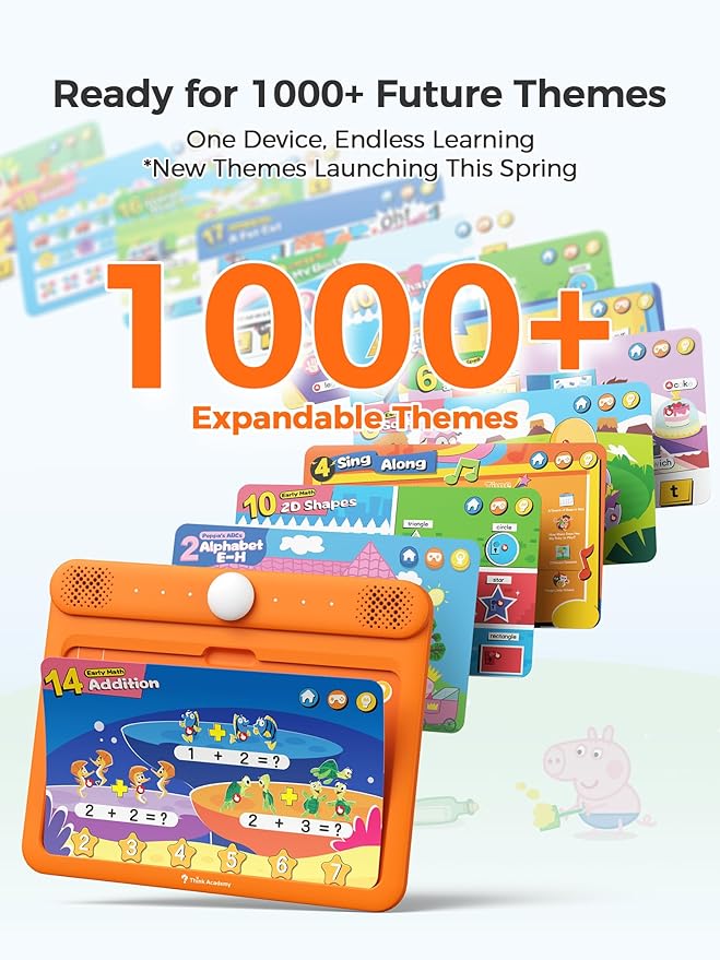 Interactive Electronic Learning Pad - Learn-to-Read System with 70 Sound Pages, Card-Insert for Alphabet, Words, Numbers, Music, Learning Activities for Kids 3-5 Years Old