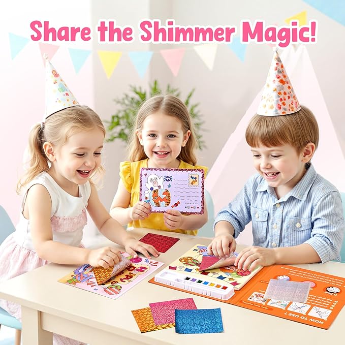 JoyCat Paint with Water Coloring Books, Art & Craft Activity, No Mess Art for Kids Ages 4-8, Craft Kits & Supplies, DIY Creative Activity, Presents for Girls & Boys (Party)