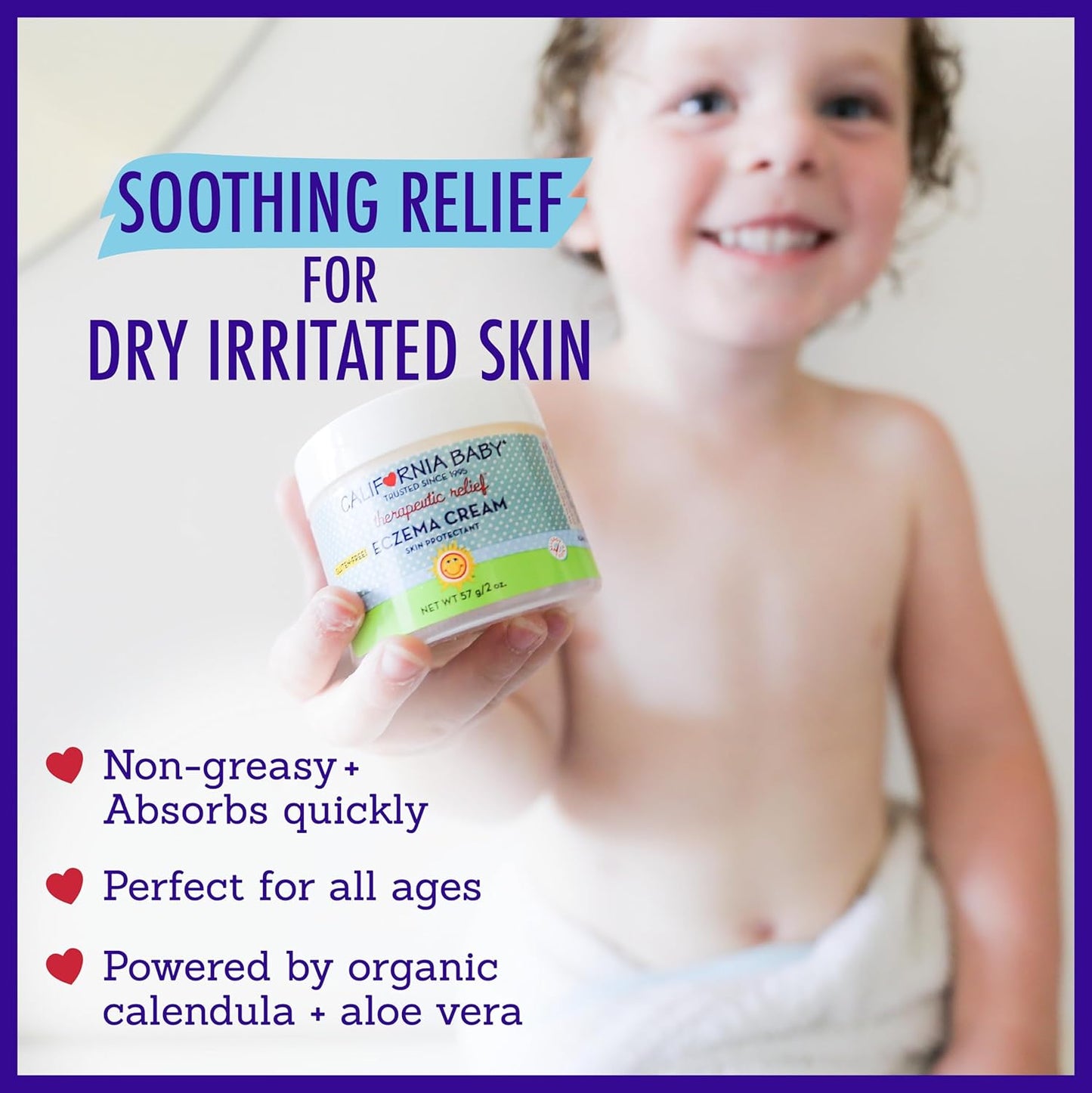 California Baby Eczema Treatment Set | 2oz Eczema Cream + 8.5oz Eczema Body Wash | Colloidal Oatmeal + Aloe Vera | Steroid-Free | Hypoallergenic