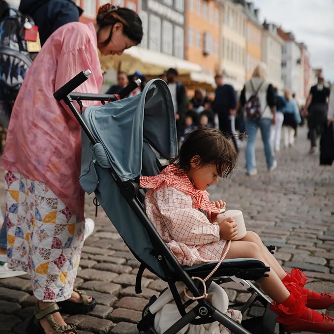 mushie Adjustable Silicone Toy Straps 2-Pack | Baby Accessories Holder for Travel, Stroller, High Chair (Blush/Shifting Sand)