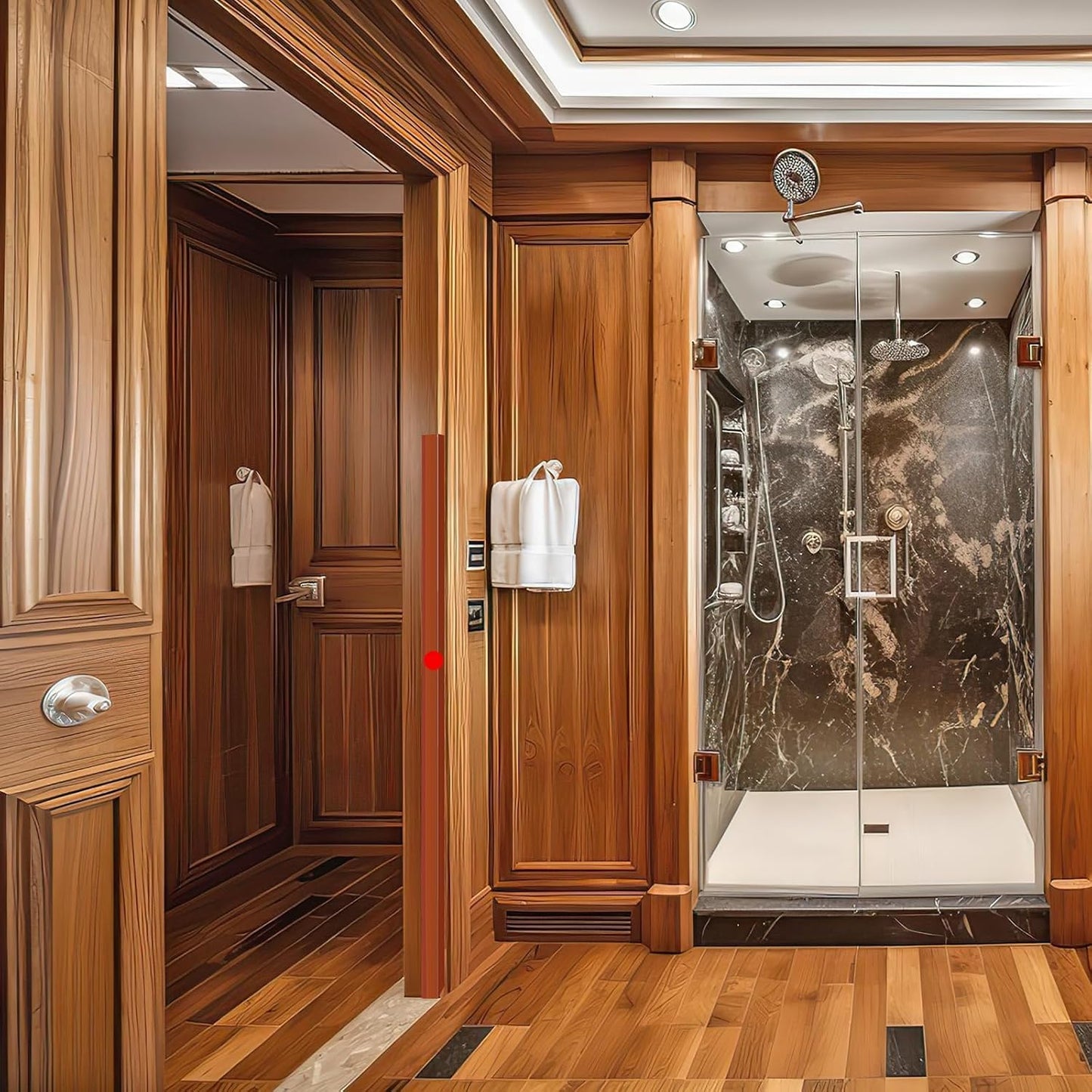 2PCS Wall Corner Protectors Guards - Self Adhesive Corner Protector & Corner Guards for Walls Edge Protection, Easy to Apply - No Tools Needed(Brown, 35.4"x1.18")