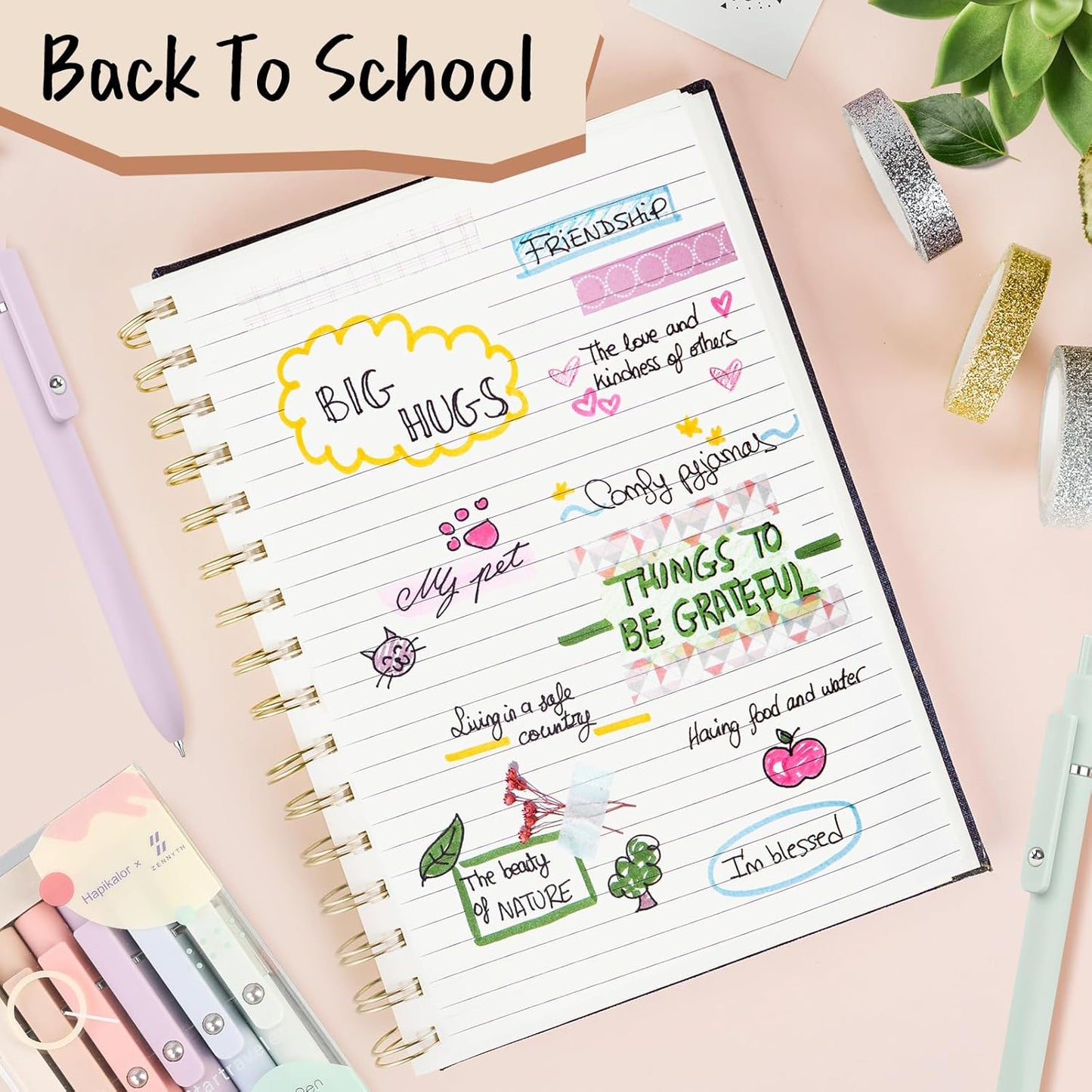 Easter Basket Stuffers for Women, Easter Gifts for Teens, Happy Birthday Gift Basket, Valentines Gifts for Mom, Teen Girl Gifts for 4-12 Year Old Girls(10 Pcs Morandi) Gel Pens, Preppy Essentials