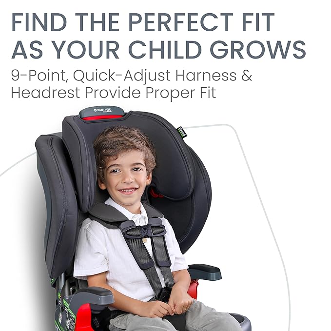 Britax Grow with You ClickTight Harness-2-Booster Car Seat, Cool N Dry - Cool Flow Moisture Wicking Fabric