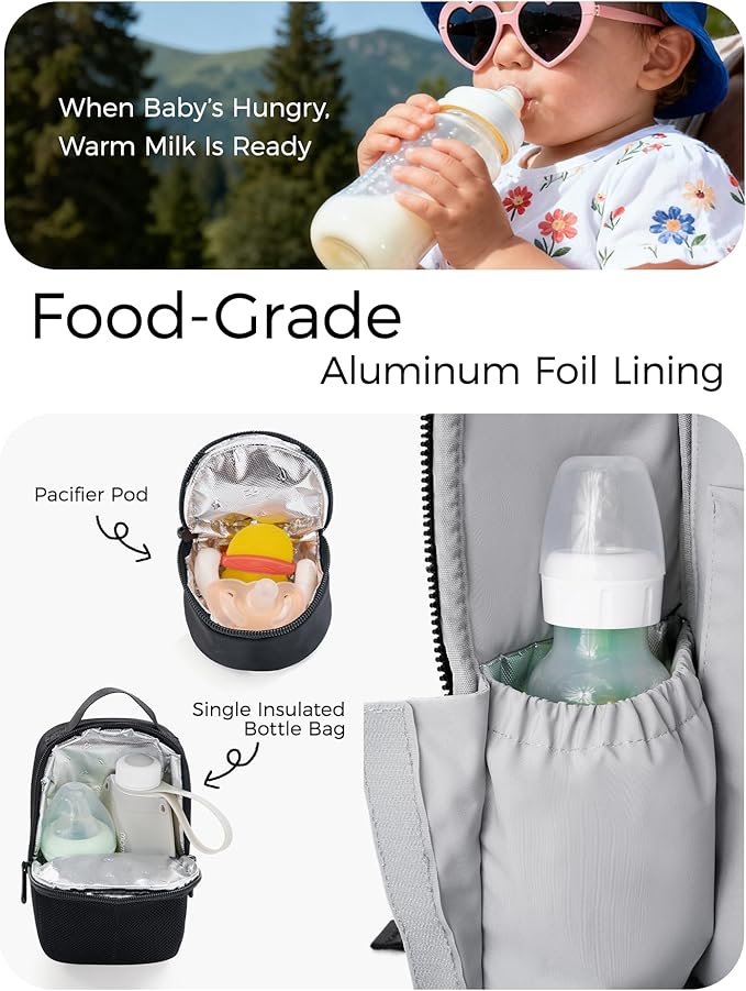 Momcozy Urban Diaper Bag Backpack - Stylish, Durable & Waterproof Baby Bag with Multi-Pockets, Laptop Compartment, Changing Pad & Stroller Straps, Travel Baby Essentials for Moms,Dads,Work, Maternity