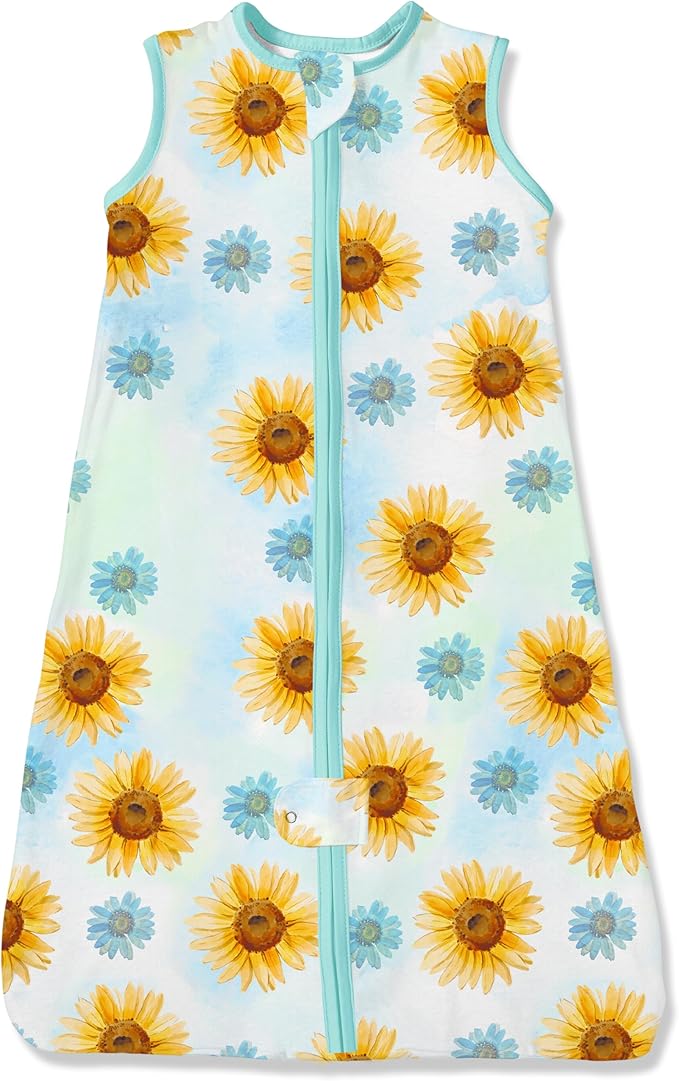 TotAha Light Sleep Sack, Stretchy, Soft, Cozy Wearable Blanket Sleep Bag with 2-Way Safe Zippers for 0-6-12-24 Months 0.5 TOG