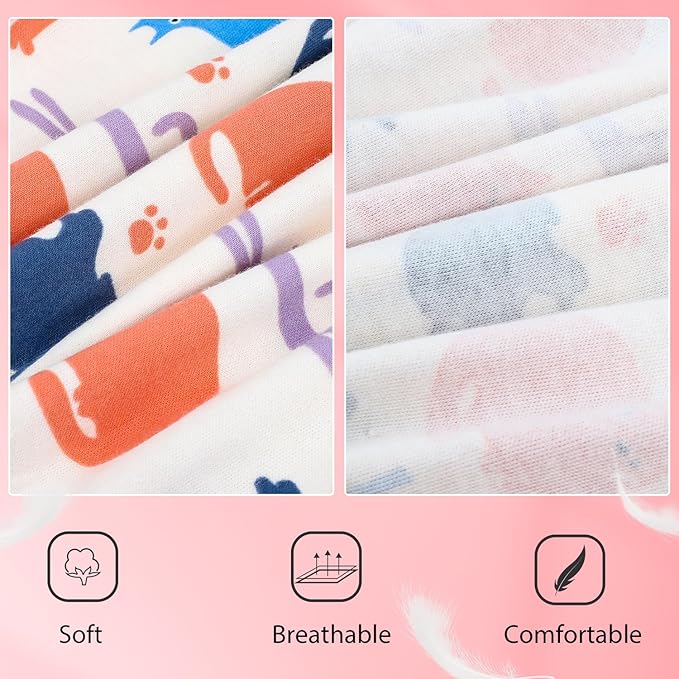 MooMoo Baby Girls Potty Training Underwear 2 Packs Cotton Diaper Skirt for Potty Training Absorbent