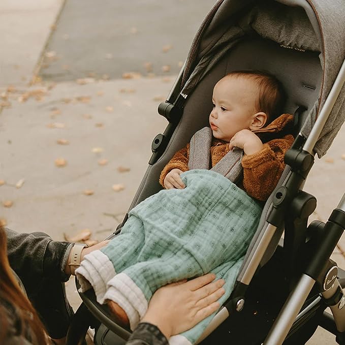 Little Unicorn Newborn Receiving Quilt | Ultra- Soft, Multi-Layered Muslin Fabric | Gift for Newborns & on-The-go (WallFlower)
