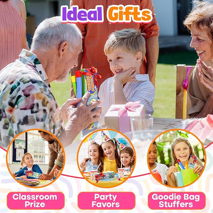 Fidget Toys Sensory Sticks for Kids: 3 Pack Textured Sensory Toys for Autism Calming - Quiet Fidgets for Classroom Must Have - Stress Relief Item for Classroom Student - Travel Activity Essentials