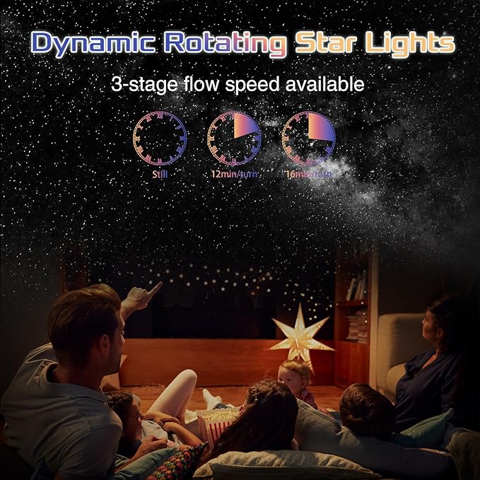 Galaxy Projector - 13 in 1 Home Planetarium with Timer & Adjustable Focus Night Light for Kids & Adults