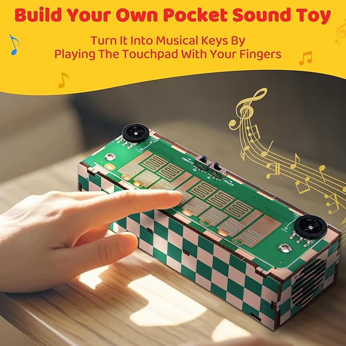 Build Your Own Musical Instrument | Play Melodies Sound Effects | STEM Activities Project Toys for Ages 8-13 | Music Gifts for Teen Boys & Girls & Friends | Fun Toys for Beginner Musicians Youth