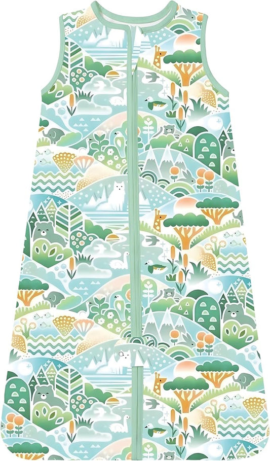 TotAha Light Sleep Sack, Stretchy, Soft, Cozy Wearable Blanket Sleep Bag with 2-Way Safe Zippers for 0-6-12-24 Months 0.5 TOG