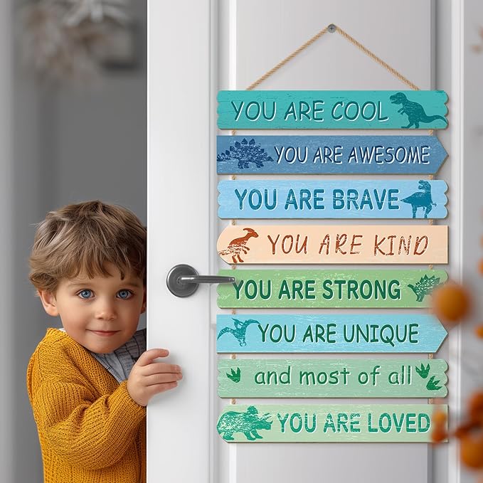 Dinosaur Room Decor for Boys Girls Kids Room Decor, Dinosaur Wall Art, Little Kids Bedroom Decorations,Toddler Classroom Deco for Boys, Dino Nursery Wall Decorations(Dinosaur)