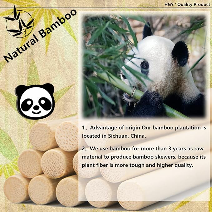 1/4 x 24 Inch 25 PCS Dowel Rods Wood Sticks Wooden Dowel Rods Unfinished Bamboo Sticks - for Crafts,Home Decor, Model Making and DIYers