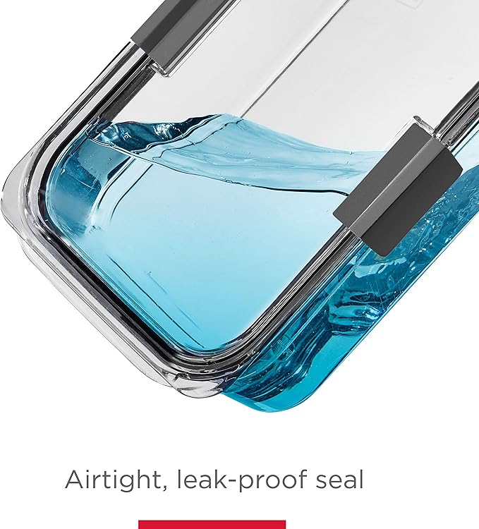 Rubbermaid Brilliance BPA Free 44-Piece Food Storage Containers Set Airtight Leak-Proof with Lids for Meal Prep Lunch and Leftovers