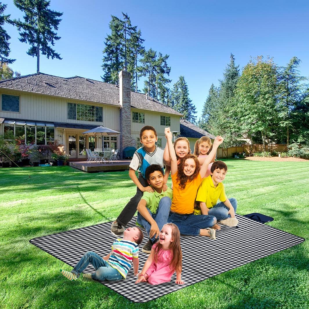 Beach Blanket Extra Large Picnic Mat Sand Free Waterproof Camping Blanket Easy Fold Carry Portable Travel Blanket Play Mat for Outdoor Indoor Hiking Festival BBQ Park Grass Lawn