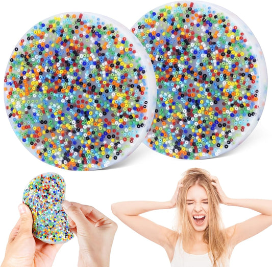 Skin Picking Fidget Toy, Silicone Picky Party Pad, Sensory Toys for Skin Pickers, Dermatillomania Fidget Toys Relax Anxiety Toy for Children & Adults(2Pc)