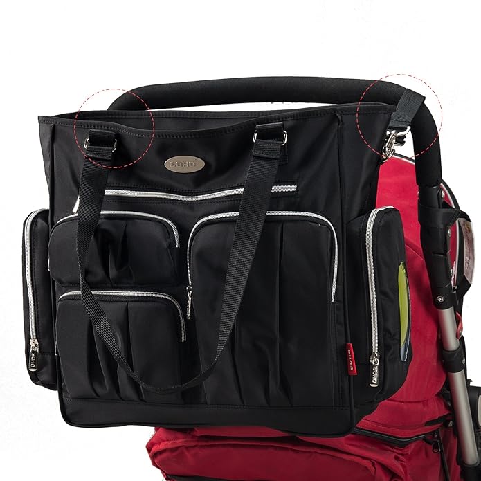 SoHo Times Square Diaper Bag Tote 8Pc Set