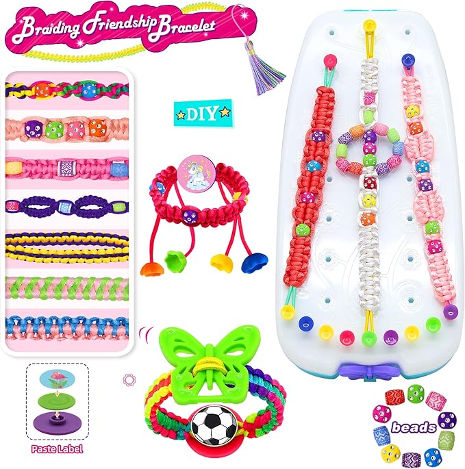 LivyChouance Friendship Bracelet Making Kit, Arts and Crafts for Kids Ages 8-12,Popular Bracelets String Maker Toys Set Craft Making Kit Christmas Birthday Gift for Girls 6 7 8 9 10 11 12