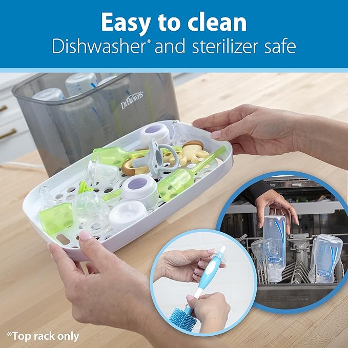 Dr. Brown's Natural Flow Preemie Flow Narrow Baby Bottle Silicone Nipple, Slowest Flow, 0m+, 100% Silicone Bottle Nipple, 6 Count(Pack of 1)