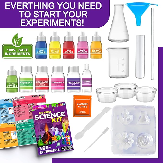 Jim&Gloria Science Kits for Kids Age 5-7 8-12 Year Old Birthday Gifts for Girls Boys, Learning & Educational Toys, Stem Toys, Chemistry Set, Science Experiments for Kids Volcano Projects