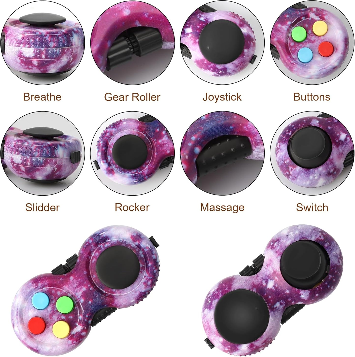 Sensory Toys for Autistic Children, ADHD Fidget Toys Adults, Adults Fidgets for Anxiety and Stress, Bulk Fidget Toys for Autism Children (Purple)